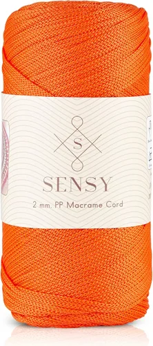 Vista 160 de Sensy Premium 2mm 229.5 metros de cuerda de poliéster 100% cordón de polipropileno Cordón de macramé 2mm Cordón para bolso de crochet Hilo