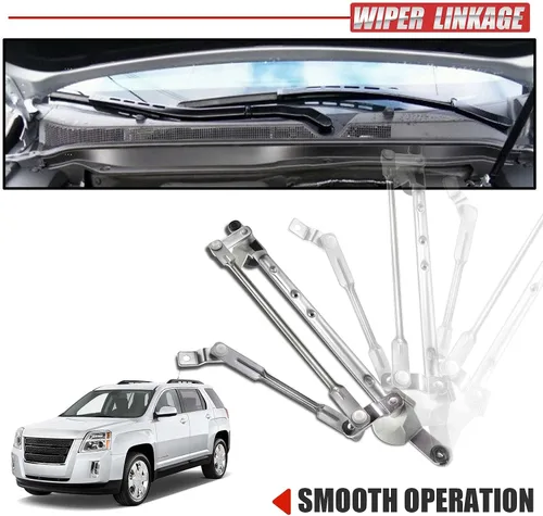 Vista 3 de A-Premium Conjunto de varillaje de transmisión del limpiaparabrisas delantero compatible con vehículos Audi - A4, A4 Quattro 2002-2008, RS4