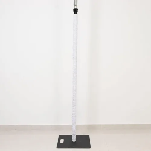 Vista 12 de Efavormart - Cubierta vertical para poste de elastano, 20 pies, color negro, tela elástica para colgar candelabros de aluminio curvado, tubería