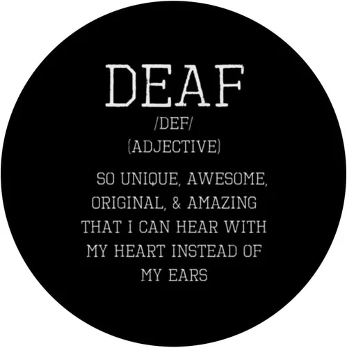 Vista 3 de Deaf Pride Self Esteem Inspirational Motivational Shirt PopSockets Standard PopGrip