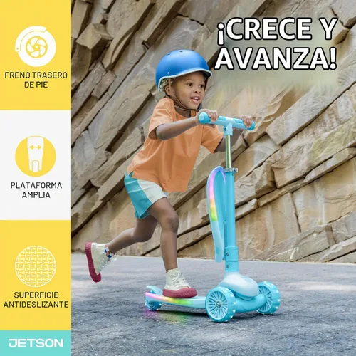 Vista 4 de Jetson Scooters - Jupiter Mini Kick Scooter, Foldable, Lightweight, Portable Aria Azul
