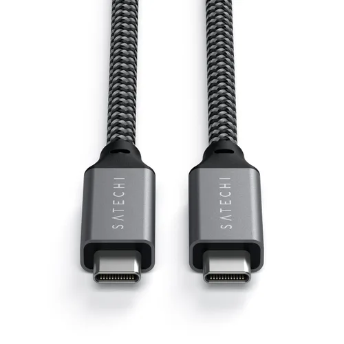 Vista 7 de Satechi Cable USB C a USB C, cable USB4 con entrega de energía de 100 W, hasta 8K a 60 Hz, transferencia de datos de 40 Gbps, para MacBook