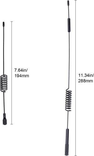 Vista 2 de Hobbypark Antena decorativa de metal de 7.68 y 11.4 pulgadas para 1:10 RC Crawler Truck Axial SCX10 90046 Traxxas TRX-4 TRX4 D90 D110