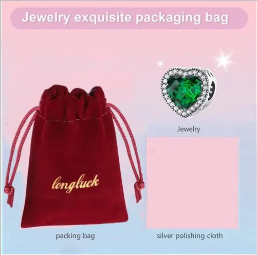 Vista 7 de LongLuck Dije de ojo de cristal para pulsera Pandora, dije de plata de ley 925 con circonitas cúbicas para mujer, Plata esterlina, cristal