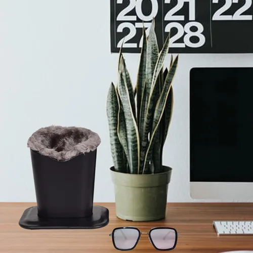 Vista 2 de Juego de 2 fundas protectoras para gafas de escritorio o mesitas de noche