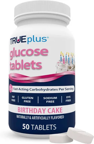Vista 11 de TRUEplus® Tabletas de glucosa, sabor surtido (uva, frambuesa, naranja), botella de 50 unidades (1)