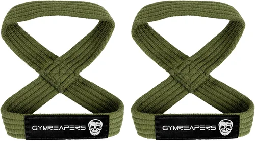 Vista 7 de Gymreapers Correas de Levantamiento Figura 8 para Peso Muerto, Powerlifting, Strongman y Entrenamiento Cruzado, Correas de Muñeca Fuertes