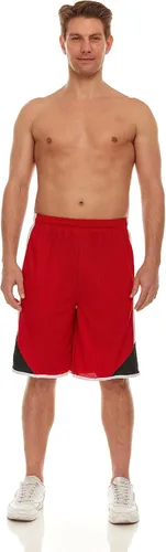 Vista 3 de Starting 5 Pantalones cortos de baloncesto para hombre con bolsillos, pantalones cortos de entrenamiento de gimnasio para hombre, paquete de 4