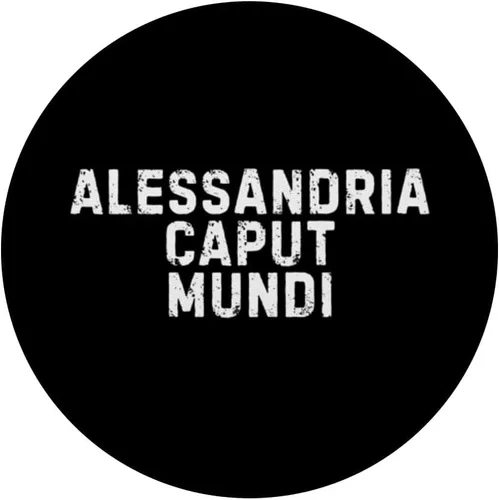 Vista 3 de Alessandria Caput Mundi Città Simpatica Uomo Donna Bambino PopSockets Adhesive PopGrip