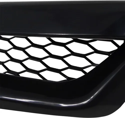 Vista 5 de Spec-D Tuning - Parrilla de cofre para parachoques delantero de malla negra en forma de panal, compatible con Honda Civic 2P Coupé 2006-2008