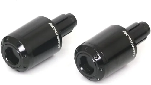 Vista 2 de Atom CNC Bar End Pesos para Yamaha Xmax 300 2017 – 2018, Negro