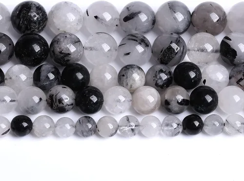 Vista 26 de 4mm 90 piezas Cuentas de piedra natural de turquesa africana para hacer joyería Cuentas sueltas de gemas redondas para pulseras, collares, aretes