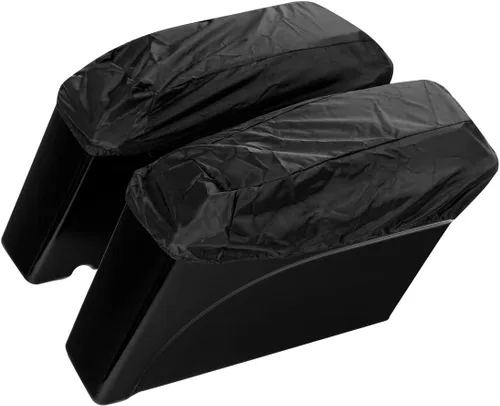 Vista 4 de Alforjas rígidas con tapas de altavoz de 6 x 9 pulgadas + soportes de conversión cromados aptos para Harley Davidson modelos Softail 1984-2017 FLST