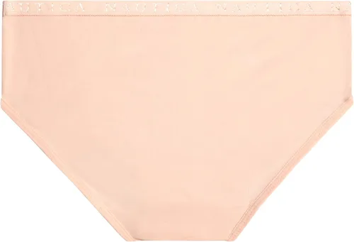 Vista 5 de Nautica Ropa interior para niñas, paquete de 5 calzones cómodos elásticos de algodón transpirable de cintura media para niñas (4-12)