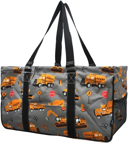 Vista 58 de NGIL Bolsa de comestibles reutilizable extra grande plegable de gran tamaño para comestibles, almacenamiento, picnic, playa, Estampado de vaca