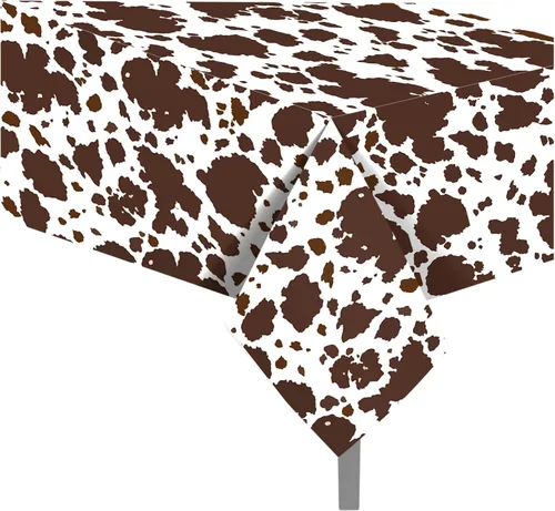 Vista 50 de 1 paquete de mantel de plástico con diseño de bandera americana del 4 de julio para fiesta, 54 x 87 pulgadas de largo, mantel rectangular para bufé