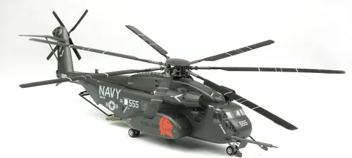 Vista 3 de Platz /Italeri 1/72 US Navy Minesweeping Transport Helicopter MH-53E Seadragon HM-14 Vanguard Modelo de plástico TPA-18 Color moldeado