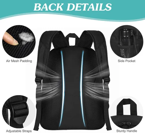 Vista 5 de WOLT - Mochila para balón de fútbol juvenil, bolsa deportiva con soporte para balón y compartimento para zapatos, para fútbol, fútbol americano