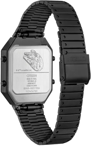Vista 5 de Citizen Star Wars Vintage Ana-Digi Reloj de cuarzo de acero inoxidable para hombre, rectangular
