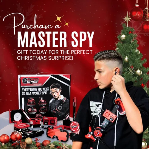 Vista 9 de STICKY LIL FINGERS SuperSpies Secret Agent Spymaster Kit - Spy Gear Ninja Juguetes y artilugios para niños de 8 a 12 años Kit de detective