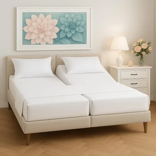 Vista 60 de Mattress-Homes Juego de sábanas de 4 piezas ultra lujosas 100% algodón suave de fibra larga de 16 pulgadas de profundidad, tamaño individual lavable