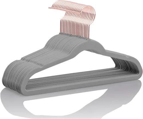 Vista 10 de MIZGI Perchas de terciopelo para bebé, perchas antideslizantes para niños y niños pequeños, perchas de 11.8 pulgadas para ropa de bebé, paquete
