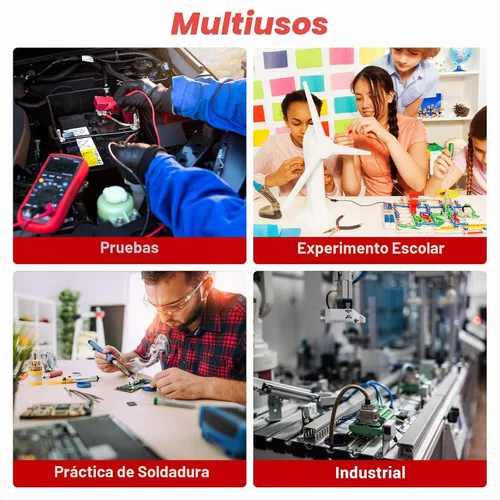 Vista 7 de MiOYOOW Kit de Práctica de Soldadura, Kit de Generador de Señal Ajustable PWM DIY, Probador de Voltaje y Corriente, Kit de Proyecto Electrónico, Kit