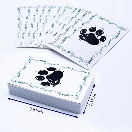 Vista 5 de 2 mazos de cartas para perros Juegos de cartas para perros Tarjetas de póquer para perros Baraja de cartas para perros