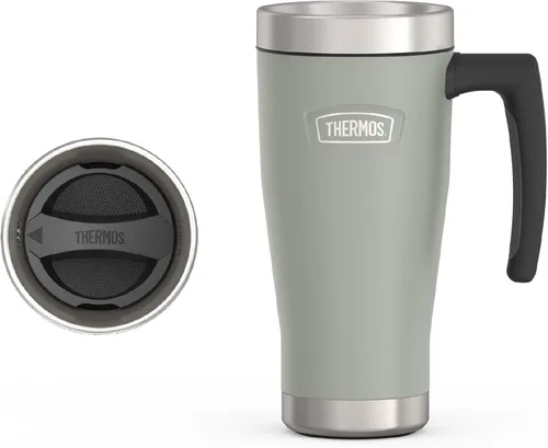 Vista 14 de THERMOS ICON SERIES, Taza de acero inoxidable, Glaciar, 16 onzas Material libre de BPA