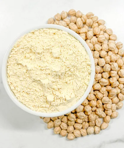 Vista 2 de Bolsa de garbanzos, proyecto verificado sin OGM 100% sin irradiadiar Certificado Kosher Parve cultivado en EE.UU. Con rastreo de campo
