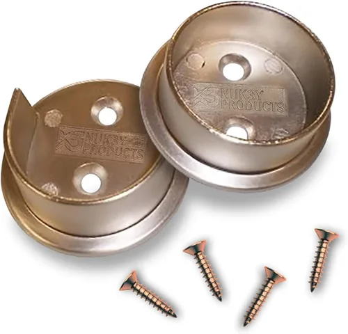 Vista 4 de Nuk3y - Juego de llaves de poste de acero de metal resistente de 1-1/2 pulgadas (negro mate)