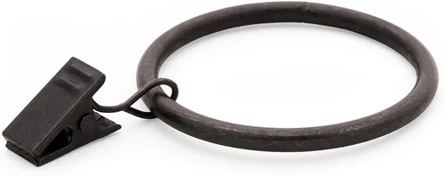 Vista 6 de Ivilon Anillos de Clip para Cortinas de Tela - Anillos de Clip para Paneles de Cortina de 4.3 cm, Juego de 14 - Latón Antiguo Latón envejecido