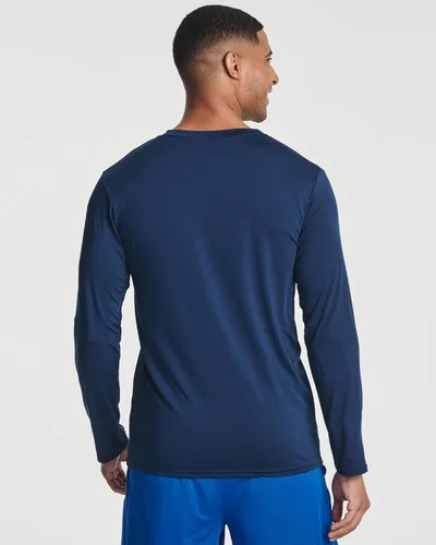 Vista 3 de Real Essentials - Paquete de 4 unidades camisa Dry-Fit de manga larga para hombre, disipa la humedad, con protección solar FPU 50+ contra rayos