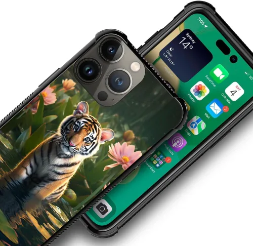 Vista 292 de Funda compatible con iPhone 15, diseño de elefantes africanos, diseño increíble a prueba de golpes, antiarañazos, carcasa trasera de policarbonato