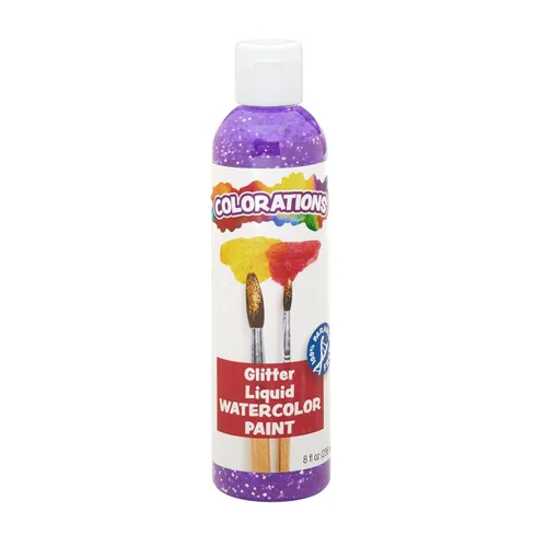 Vista 12 de Colorations Pintura líquida para acuarela sin parabenos, juego de 8 colores vibrantes, 8 onzas líquidas, no tóxica y fabricada en los Estados Unidos