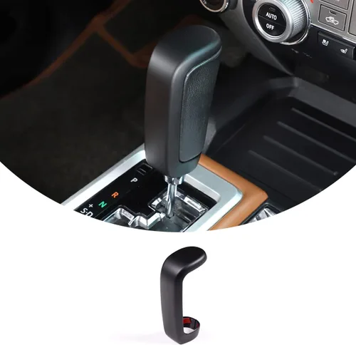 Vista 9 de Pegatinas de cubierta de cabeza de pomo de palanca de cambios de automóvil de ABS para Toyota Tundra 2007 2008 2009 2010 2011 2012 2013 2014+ 2021