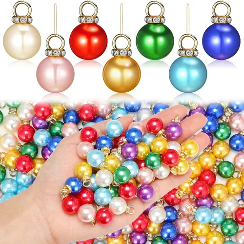 Vista 10 de Halloscume 200 mini adornos navideños de color elegante