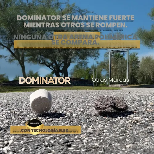 Vista 5 de Arena polimérica DOMINATOR marrón camello de 10 libras con tecnología revolucionaria Ceramic Flex para estabilizar juntas/espacios de adoquines
