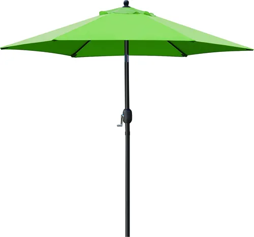 Vista 12 de Sunnyglade Sombrilla de Patio de 7.5 Pies para Exteriores, Sombrilla de Mesa de Mercado con Botón de Presión de Inclinación/Manivela, 6 Varillas