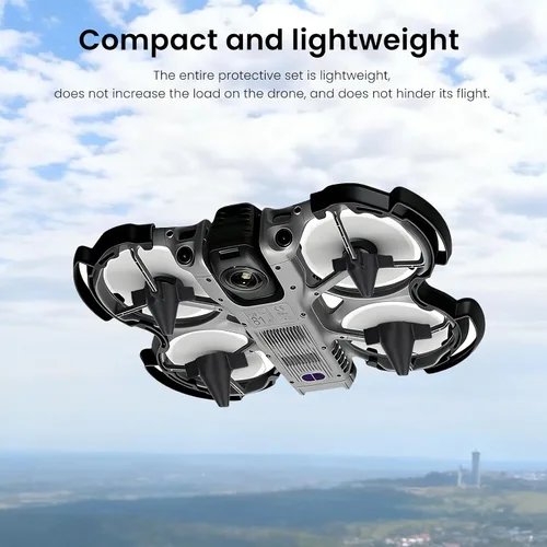 Vista 5 de Juego de protección anticolisión 2 en 1 para DJI AVATA 360, protector de hélice y tren de aterrizaje, accesorios para drones para DJI Avata 360
