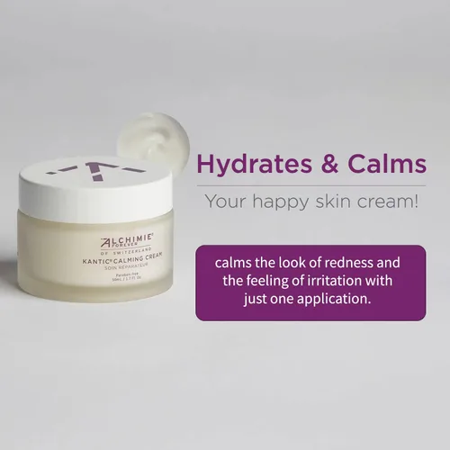 Vista 2 de Alchimie Forever Kantic Crema calmante Hidratante facial de peso medio que calma el enrojecimiento y la irritación con ricos antioxidantes