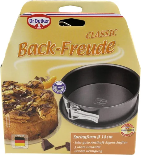 Vista 3 de Dr.Oetker "Back-Freude" Forma de resorte, O7.09", Negro