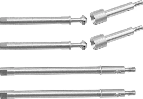 Vista 2 de ShareGoo - Eje de transmisión CVD delantero y trasero de acero inoxidable compatible con Axial SCX24 90081 AXI00001 AXI00002 AXI00004 AXI00005