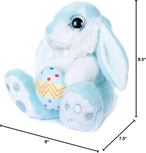 Vista 8 de My OLi Conejito de Pascua de peluche con huevo de Pascua de 8.5 pulgadas, conejo de peluche de conejo de peluche, amigo para dormir, juguete