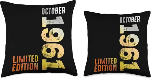 Vista 3 de Since October 1961 Retro 1961 Vintage 1961 October Throw Pillow
