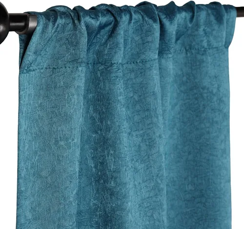 Vista 23 de BLUENILEMILLS Paneles de cortinas opacas para oscurecer la habitación con bolsillo para barra, cortinas perfectas para ventanas de cocina, Beige
