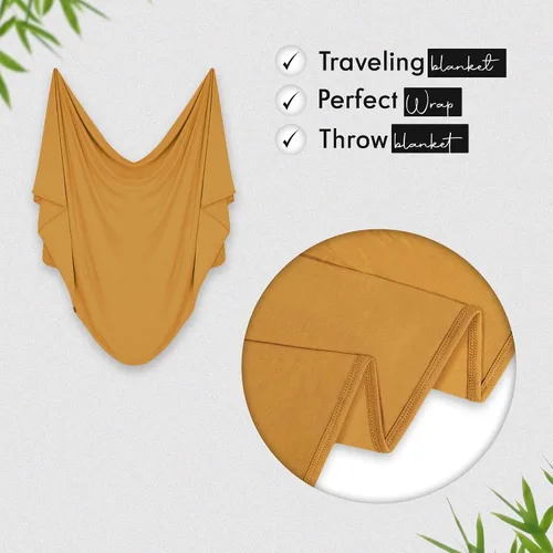 Vista 38 de K E L O R Luxury Cooling Travel Blanket - Stretchy, Lightweight Soft & Breathable Shawl Wraps for Women