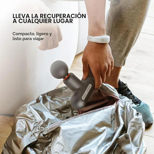 Vista 4 de Sharper Image Powerboost Move Aero [nueva versión 2026] Mini pistola de masaje de percusión de tejido profundo, herramienta de masaje