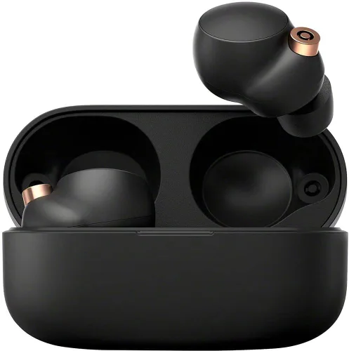 Vista 2 de Sony WF-1000XM4 - Audífonos inalámbricos con cancelación de ruido, con Alexa integrado, color negro