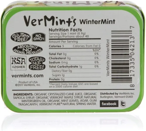 Vista 3 de Vermints Respiración de menta de invierno (6x1.41 Oz)